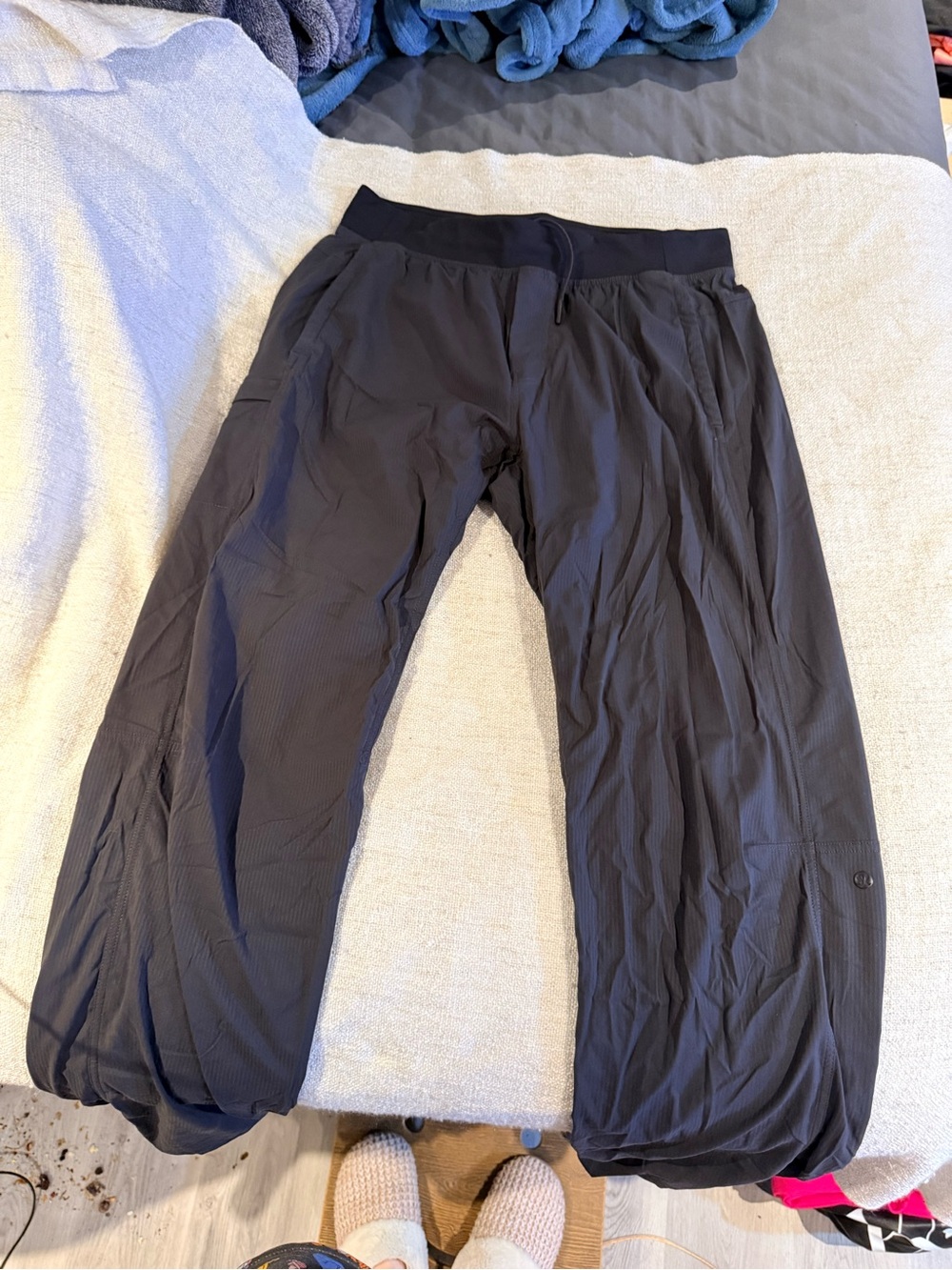 Lululemon Charcoal Grey Lightweight Drawstring Athletic Pants